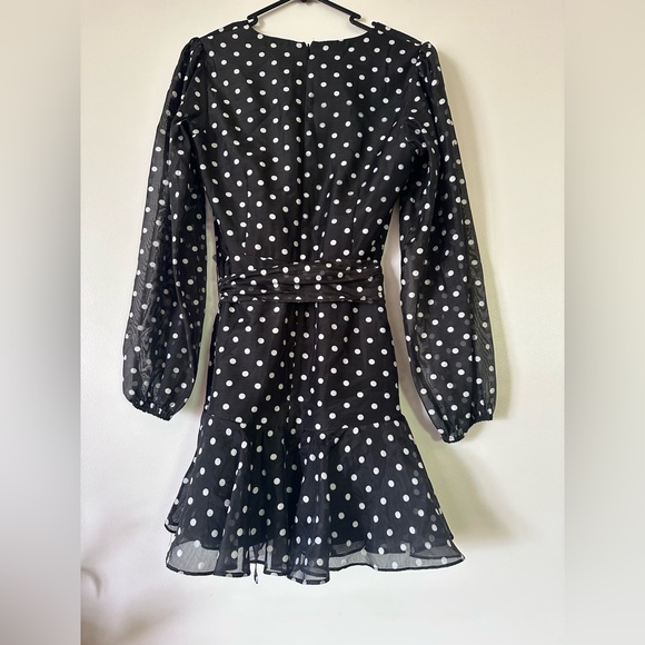 Keepsake Polka Dot Black Mini Dress/ Size S/ New/ RP:AUD250 - Picture 4 of 6